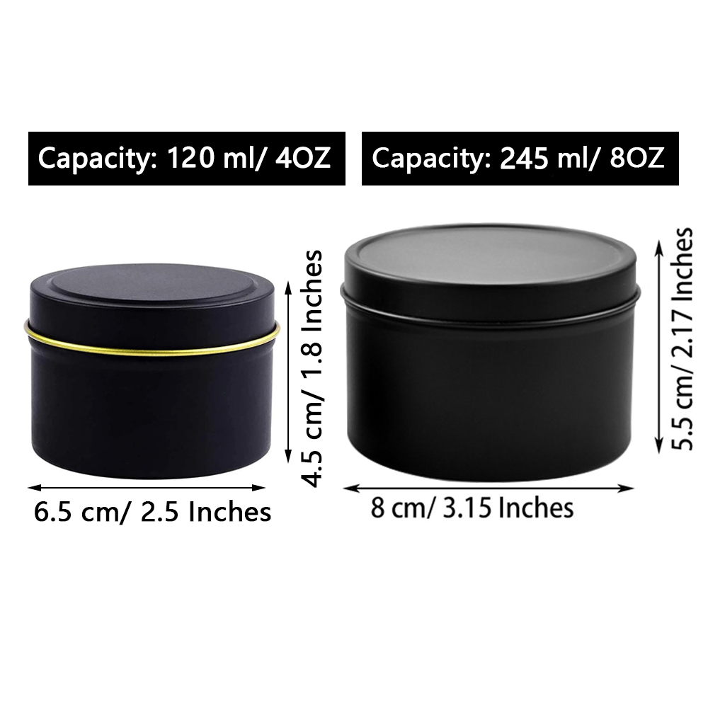 4oz/ 8oz Candle tins with lids - Tin Container Lid review and price