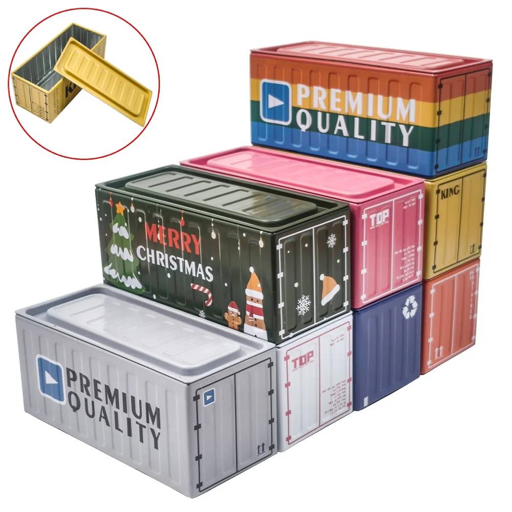 Container Shape Tin Box, Metal - Tin Container Lid review and price